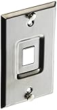 Leviton 4108W-1SP QuickPort Telephone Wall Jack, Stainless Steel, Recessed Port by Leviton