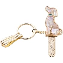犬モチーフ キークリップ Amazon.co.jp: [スリーカラット] バッグキークリップ シェル