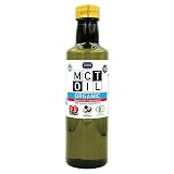 オーガニック MCTオイル 500ml （原材料ココナッツ由来100％ 無添加 有機JAS EU USDA 中鎖脂肪酸オイル） ワンタッチキャップで注ぎやすい 軽くてうれしい遮光ペットボトル (500ml X 1本)