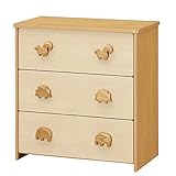 白井産業 【SHIRAI】 子供部屋用チェスト たんす かわいい衣類収納 ピノコロ PNC-8075H