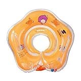 首リング ベビー用　うきわ 胴回りにフィットする スポーツ知育用具 首浮き輪 ボディリング 赤ちゃんのトレーニングに 可愛い オレンジ色