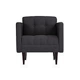 arne ソファー 1人掛け 1人用 肘付き 布張り ファブリック リビング クレープ 1P NS-7 No.6 ブラック