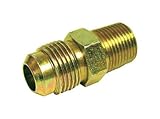 Jmf Flareフレアオスコネクター3 / 4 " x 1 / 2 " MPTイエロー真鍮鉛フリー