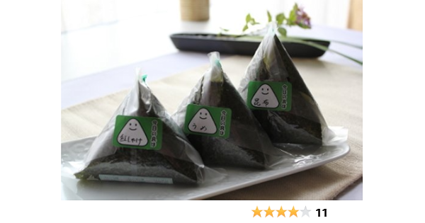 コンビニおにぎり 塩つき おにぎり専用海苔 10枚塩付フィルム入 パリッとキープ 株式会社 小善本店 焼きのり 通販 Amazon