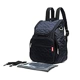 Baby Lovess Travel Diaper Backpack With Stroller Straps and Diaper Changing Pad For Mommy And Dad (N