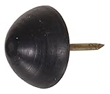 ヒルマングループの57184 3 / 4インチゴムタックバンパー、ブラック、10枚パック 57184 1