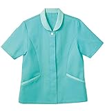 UNIWEAR(ユニウェア) レディース 半袖 ジャケット JS-625 ターコイズグリーン 3L ( 15号 ) （ 日本製生地使用 ）