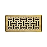 Accord AMFRABB610 Floor Register with Wicker Design, 6-Inch x 10-Inch(Duct Opening Measurements), An