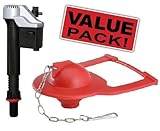 Korky Combo Pack - (1) Korky 528MP MaxPerformance Fill Valve and (1) Korky 2011BP Hinge Flapper [並行輸