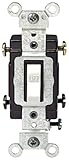 Leviton CS220-2W 20-Amp, 120/277-Volt, Toggle Double-Pole AC Quiet Switch, Commercial Grade, White [