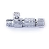 SODIAL(R)タトゥーインクエアブラシ クイックカップリング、分離ポイントバルブ1/8