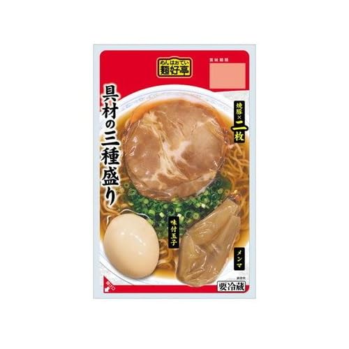 グリコ 麺好亭 具材の三種盛り