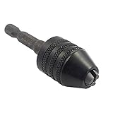 Yakamoz 0.3-6.5mm Keyless Drill Chuck Conversion Tool 1/4 inch Hex Shank Quick Change Adapter Conver