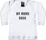 反乱インクベビー374wls612 - 私のママロック - ホワイトロングスリーブTシャツ - 6-12ヶ月