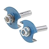 Dovewill 高強度　耐久性　ルータービット　彫刻カッター　ビスケット　シャンク　　木工用　8mm　２本入り