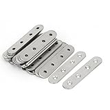 uxcell　フラット修理プレート　ステンレススチール　シルバートーン　30個入り　家具の固定板　ファスナー