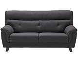 大川家具 関家具 ソファ 3人掛け (幅180cm/素材:ファブリック) ダークグレー 244345