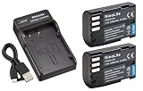 NinoLite 4点セット D-LI90 / D-LI90P 互換 バッテリー 2個 +USB型 充電器 +海外用交換プラグ dc93dli90x2_t.k.gai