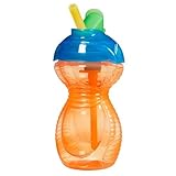 Munchkin Click Lock Flip Straw Cup 9 oz - Orange by Munchkin [並行輸入品]