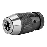 1pc 0-13mm 1/2"スチール自動締め付けキーレスB16チャック（旋盤用電動ドリル用）0-13mmクランプ能力
