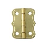 brass-plated Large Decorative small-box Fastenerヒンジ1 " L x 13 / 16 " W