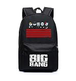 韓流グッズ BIGBANG MADE VIP ビッグバン 10周年記念 GD TOP SOL VI D-LITE ファッション 可愛 バッグ リュックサック (ブラック)