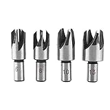 木工ドリル　ホールソー　穴あけビット　プラグカッター 6mm/8mm/10mm/13mm 面取り ネジ穴 ツール　木材作業　4pcs