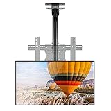 貝石 テレビ天吊り金具360度回転 壁掛けテレビ 金具 モニター吊り下げ 天吊りハンガー モニター 吊り下げ 32-75インチ 左右上下角度調節 天井と壁両方対応可能 上下伸縮可能 耐荷重50KG テレビ 吊り tv吊り下げ金具 会議室/スーパー/地下鉄駅用 (1m)