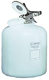 Justrite 12765 5 Gallon Wide Mouth Acid Container Stainless Steel