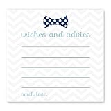 蝶ネクタイベビーシャワーアドバイスカードゲームパック( 25 pc。)