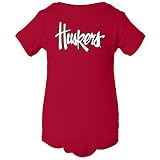 Nebraska Cornhuskers Legacyスクリプト「ハスカーズ」Infant Onesie 18M レッド