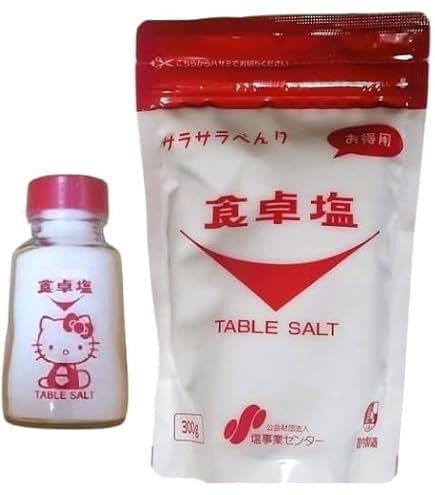 Amazon.co.jp: 塩事業センター 食卓塩 300g ×2袋セット PSJBOX 食塩
