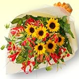 誕生日フラワーギフト　花キューピットのグロリオサの花束花 ギフト 誕生日 プレゼント