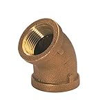 Jmfエルボ45度。Threaded 3 / 4 "イエロー真鍮鉛フリー