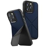 UNIQ iPhone 14 Plus Pro Pro Max ケース スタンド機能 耐衝撃 PC TPU HYBRID アイフォン 14 マグネット スタンド MAGCLICK CHARGING TRANSFORMA シリーズ (iPhone 14 Pro, ブラック)