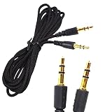 2m/3m/5m 3.5mm オーディオAUX延長ケーブル 3.5mm ステレオミニプラグ オーディオケーブル3.5mm -3.5mm 3極 オスオス変換ケーブル 標準3.5 mmオス to 3.5 mm ステレオミニプラグ ヘッドホンケーブル 車/PC iPod MP3/PM4/ヘッドホン対応 (3M)