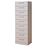 アビライト 日本製(大川家具) モノトーンロッカーシリーズ 幅60 タワーチェスト ホワイト um0315