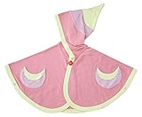 yuga☆月の精のマント いちご染め オーガニックコットン100% 天然染め ベビー 服 子ども服 キッズ 女の子 男の子 兼用 ポンチョ マント ケープ 出産祝い プレゼント 綿100% おもてなし
