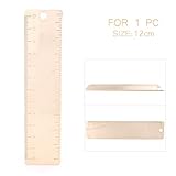 Mallofusa 12cm バーニエ ストレート スケール スライディング ゲージ バーニヤ キャリパー ルーラー 測定ツール