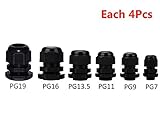 プラスチック防水ケーブルコネクターケーブルのコネクタpg7 pg9 pg11、pg13.5、pg16、、、pg19各4pcs