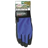 おたふく手袋 革手袋 PU-WAVE ブルー M K-18