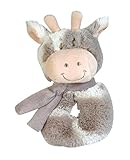 Stephan Baby Gift-Boxed Velvety Plush Ring Rattle, Ginny Giraffe by Stephan Baby