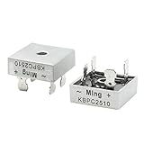 SODIAL(R) 2個角シルバートーンヘッド1000V 25A全波ブリッジ整流器