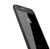 iPhone6s ケース iPhone6 ケース, LAYJOY アイフォン6s/6カバー バンパー 透明 ハード PC +ソフト ブラック TPU [軽量 耐衝撃 傷防止 落下防止 レンズ保護] i