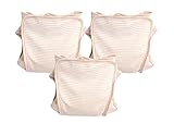 Amoroso　内ベルト 布おむつカバー　3枚組 オーガニック　コットン　さらさら　肌に優しい セット (L,80cm)