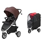 【セット買い】 アップリカ ベビーカー Smooove AC (スムーヴ) ストライドブラウンプラスBR + 純正レインカバープラス