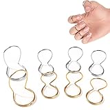 8個ギター用プレクトラム フィンガーピック ギター フィンガーピック アコギ 金属製 指保護用具 弦楽器用 手の痛みを軽減する フィンガーピック