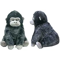stuffed animal　ぬいぐるみ　ゴリラ　16cm　ブラック　BK Amazon.co.jp: アミューズ くったりゴリラST (ダークブラック