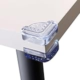 Baby Mate 20 PCS Artistic Child Proof Table Corner Protector (Clear, Flat) - Baby Child Proofing Cor