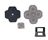 KSSA 互換品 3DS / 3DS LL/NEW 3DS / NEW 3DS LL ABXYボタン Dパッド 方向ボタン ボタン ゴム ラバー パッド セット 基盤 修理 交換 部品 (3DS)